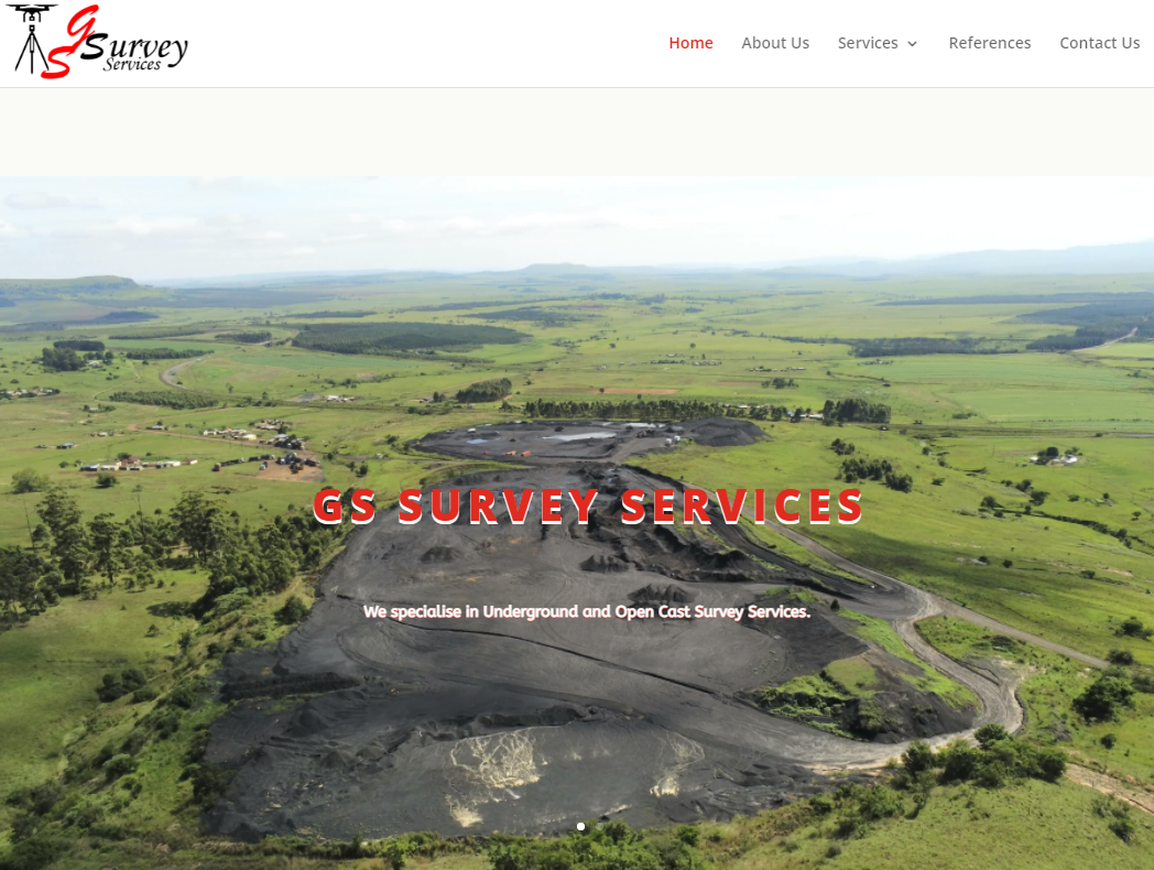 GS Survey Services website