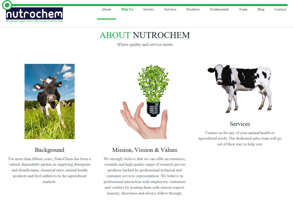 Nutrochem website